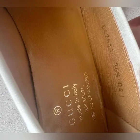 Gucci Ken Scott Jordaan Horsebit Leather Floral Print Loafer Flats EU 36.5 US6.5 - Picture 7 of 10